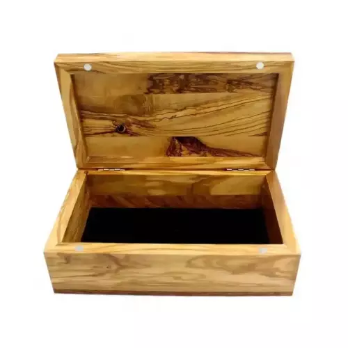 Olive Wood Keepsake Jewelry / Rosary Box #BX104
