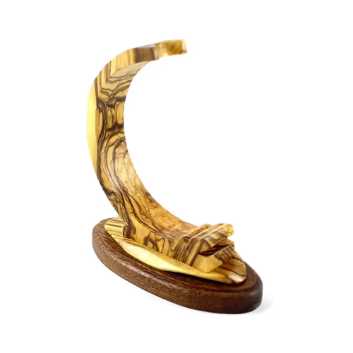 Handcrafted Bethlehem Olive Wood Pen Stand, Olive Wood Pen Holder #PE112