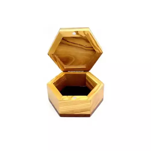 Olive Wood Keepsake Jewelry / Rosary Box #BX103