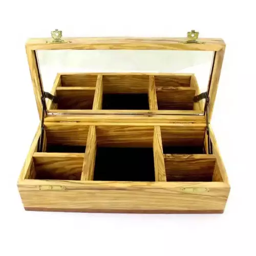 Olive Wood Keepsake Jewelry Box #BX107