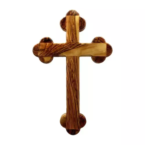 Orthodox Olive Wood Cross (28 cm / 11”) #CR110