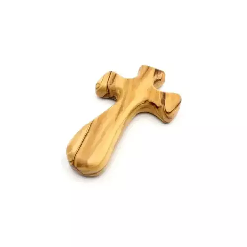 Olive Wood Hand Cross (10 CM / 4”) #CR166