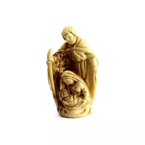 Olive Wood Holy Family#FI110