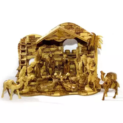Olive Wood Nativity Set #NA104