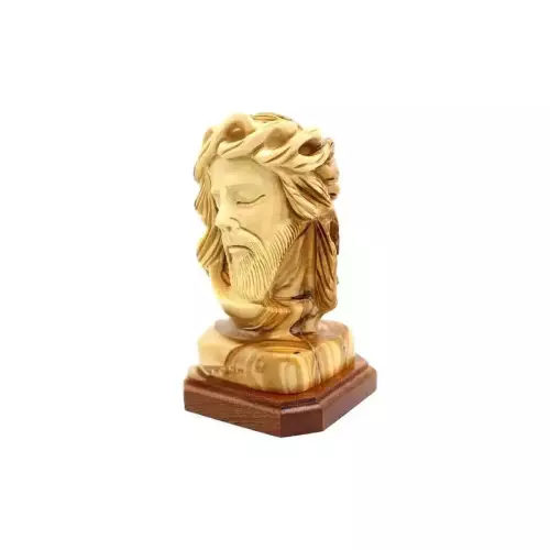 Olive Wood Jesus Christ Bust #FI103