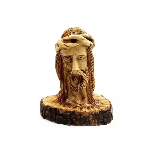 Olive Wood Jesus Christ Bust #FI104