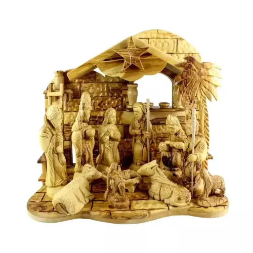 Olive Wood Nativity Set #NA107