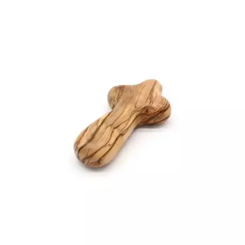 Olive Wood Comfort Holding Cross (6.5 CM / 2.5”) #CR182