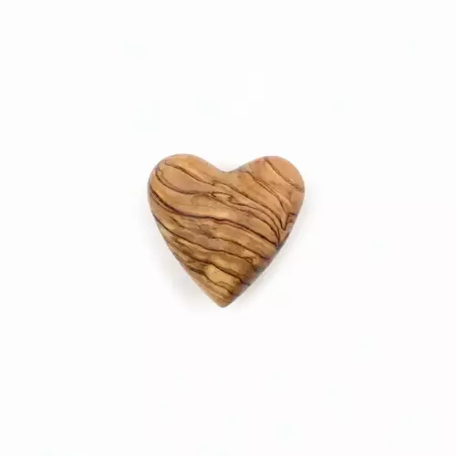 Olive Wood Heart – Handcrafted 6.5 cm (2.5″) #OT108