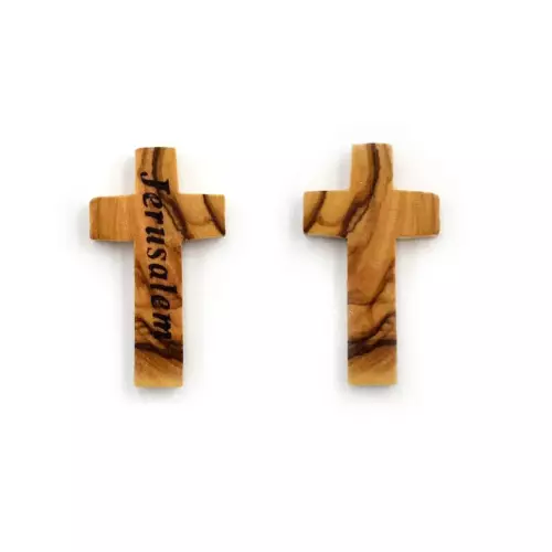 Rosary Olive Wood Cross (3.5 cm / 1.40”) #B141