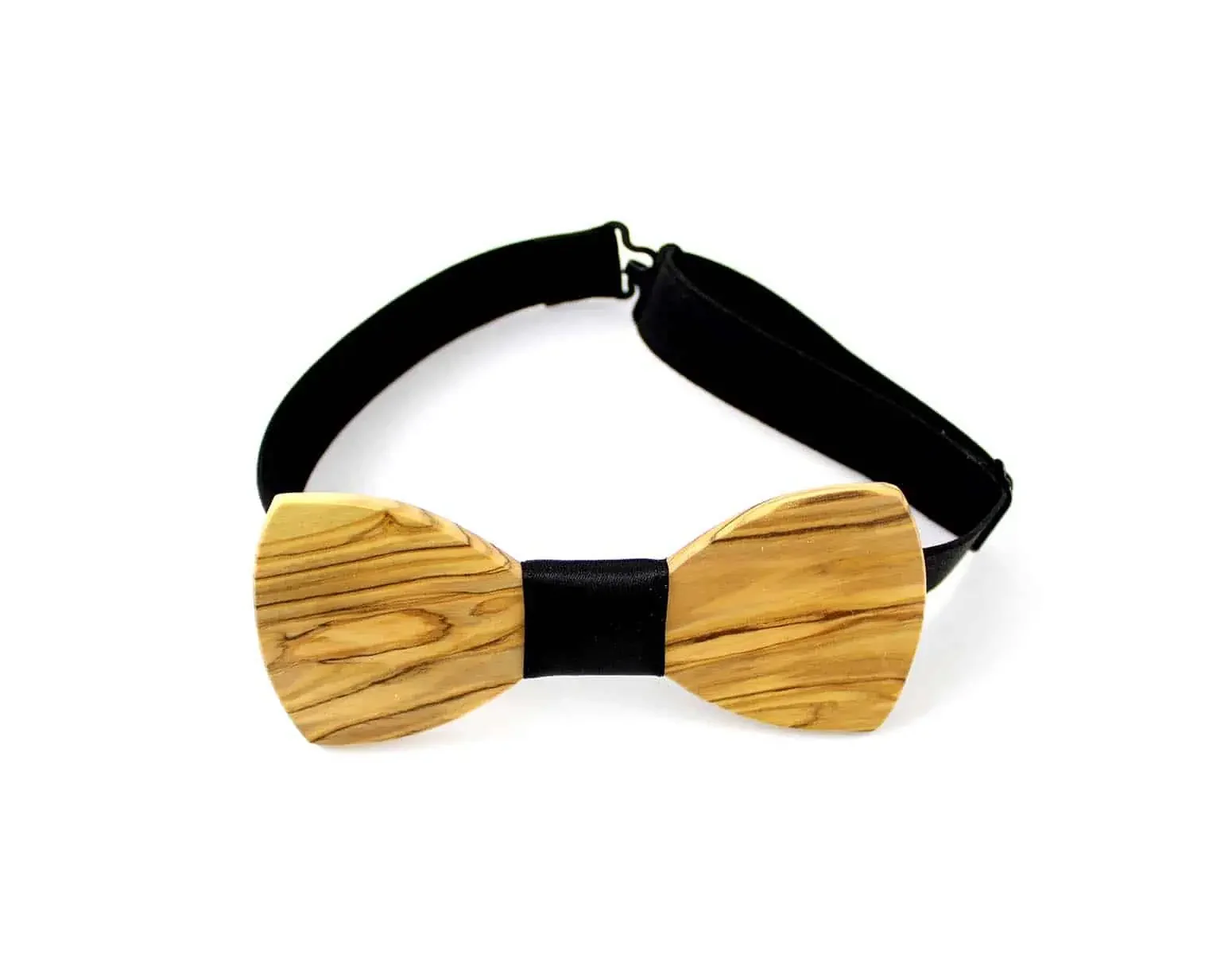 Handcrafted Bethlehem Olive Wood Bow Tie [Butterfly Style] #W101