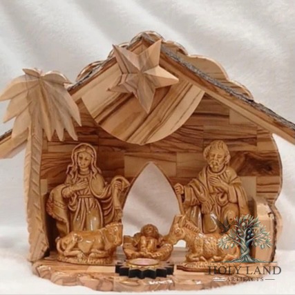 Catholic Olive Wood Cross #CR237