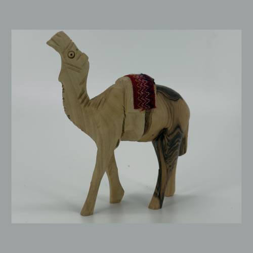 Olive Wood Camel Figurine Holy Land Nativity Souvenir #NA185