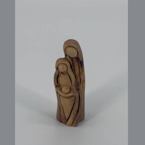Olive Wood Holy Family Figurine #NA158
