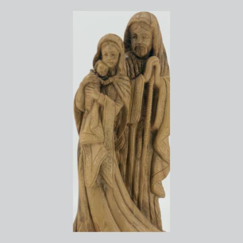Olive Wood Holy Family Statue Mary Joseph Jesus Hand Carved #NA182