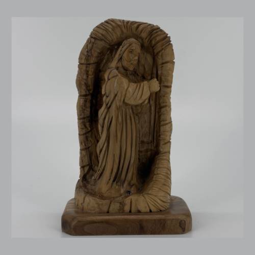 Olive Wood Jesus Christ Figurine Arch Surround Holy Land #FI175