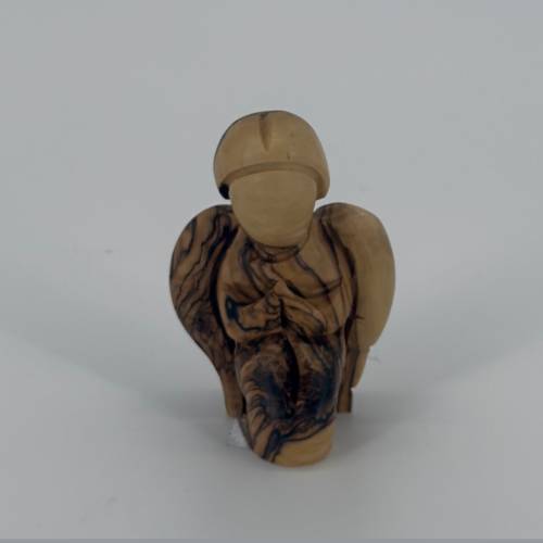 Olive Wood Praying Angel Figurine #FI149