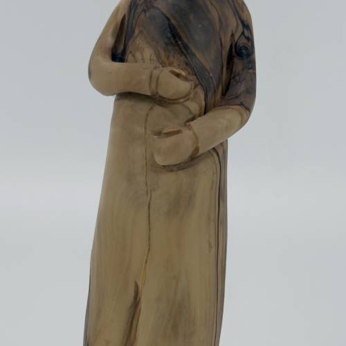 Olive Wood Virgin Mary Prayer Figurine #FI177