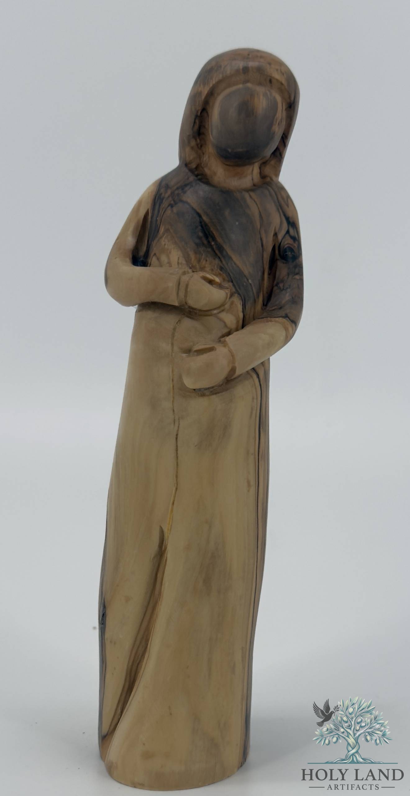 Olive Wood Virgin Mary Prayer Figurine #FI177